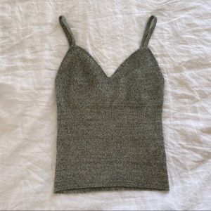 Anthropologie Maeve Sage Green Knit Tank